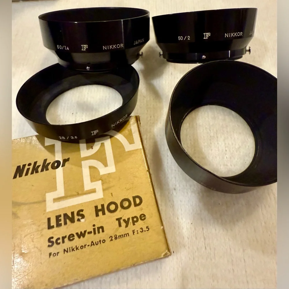 4 Nikon lens hoods. See all photos
